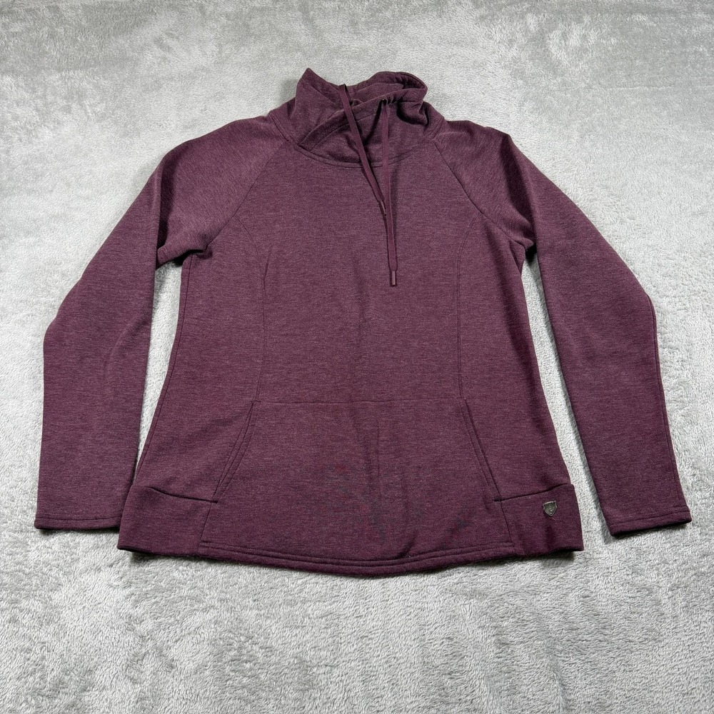 Kuhl Freethinkr Jacket Womens Small Purple Cowl Neck Hiking Pullover 4270